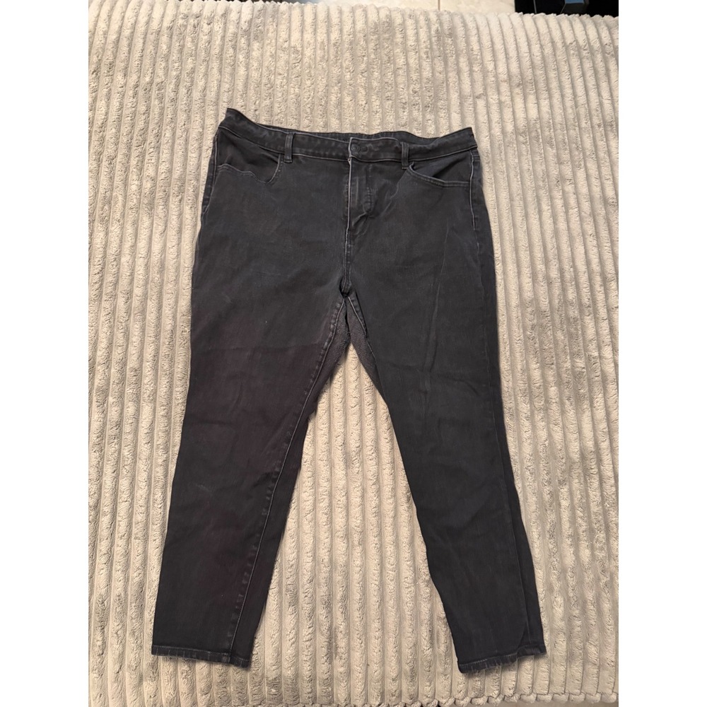 American Eagle Dream Stretch Jeans Womens 18 Short Black High Rise Denim Pants